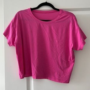 Lululemon cotton t shirt (cropped)